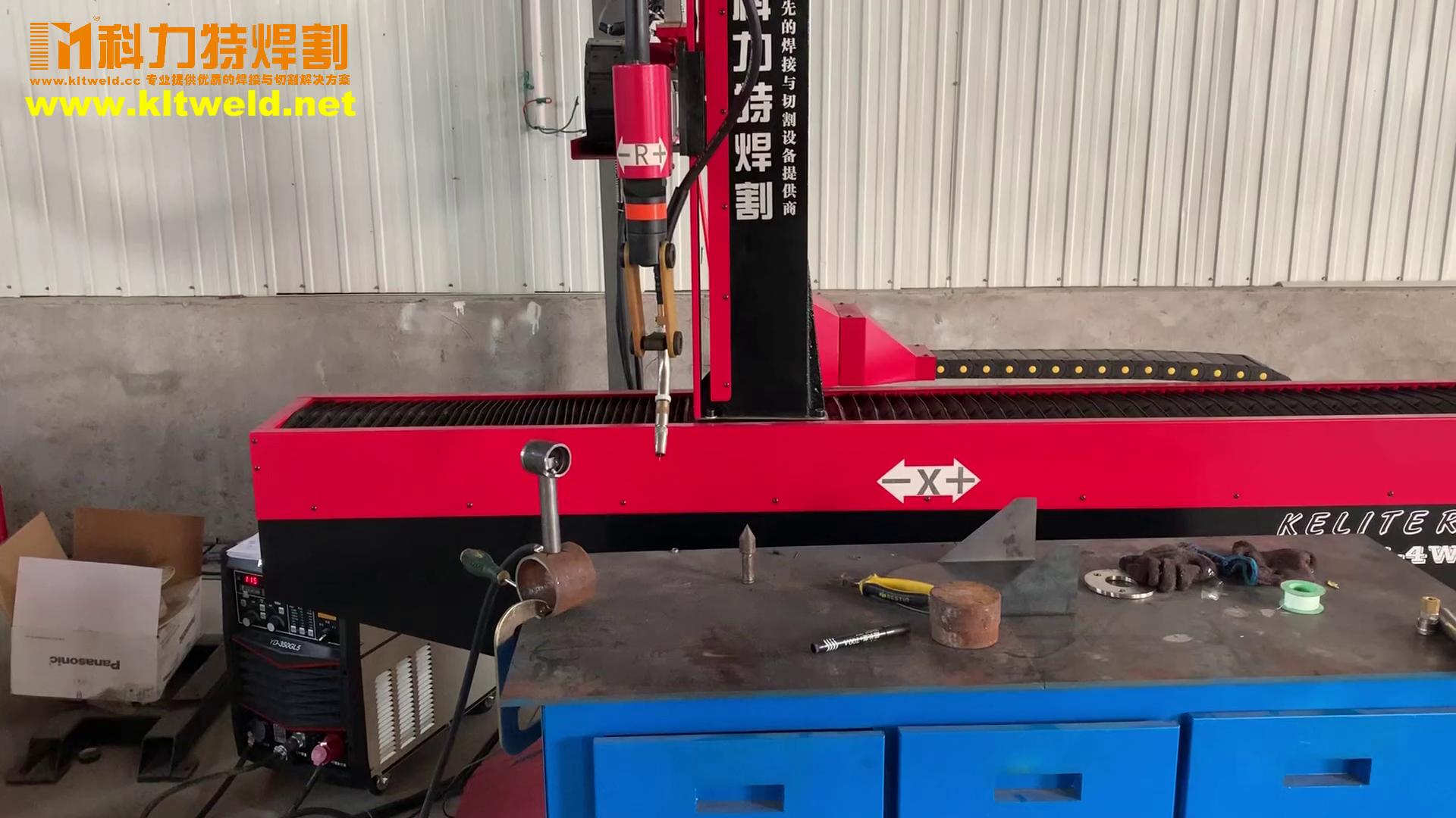 Cnc welding robot workstation with double-station turning positioner