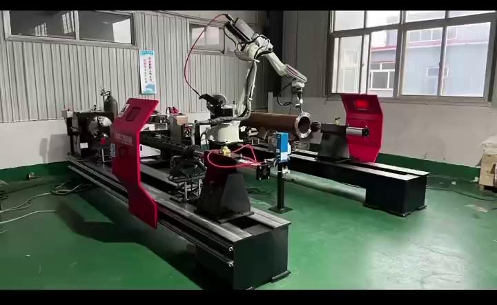 Kawasaki Robotic Workstation for Pipe Flanges with Laser Seam Tracking